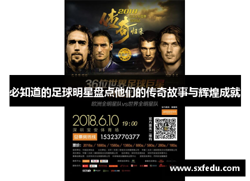必知道的足球明星盘点他们的传奇故事与辉煌成就